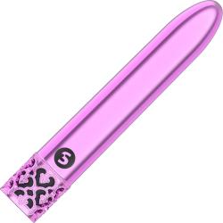 Royal Gems Shiny Rechargeable ABS Bullet, 4.25 Inch, Pink