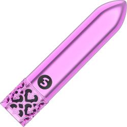 Royal Gems Glitz Rechargeable ABS Bullet, 3.46 Inch, Pink