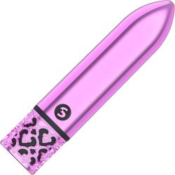 Royal Gems Glamour Rechargeable ABS Bullet, 4.17 Inch, Pink