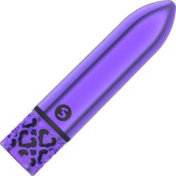 Royal Gems Glamour Rechargeable ABS Bullet, 4.17 Inch, Purple