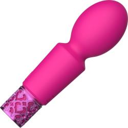 Royal Gems Brilliant Rechargeable Silicone Bullet, 4.72 Inch, Pink
