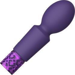 Royal Gems Brilliant Rechargeable Silicone Bullet, 4.72 Inch, Purple