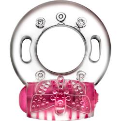 Play With Me Arouser Vibrating C-Ring, Pink