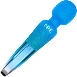 Nixie Rechargeable Wand Massager, 7.87 Inch, Blue Ombre Metallic