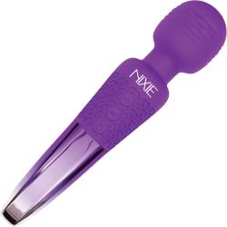 Nixie Rechargeable Wand Massager, 7.87 Inch, Purple Ombre Metallic