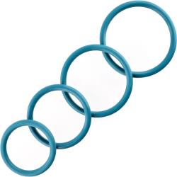 Sportsheets Merge Nitrile Rubber O-Ring 4-Pack, Turquoise