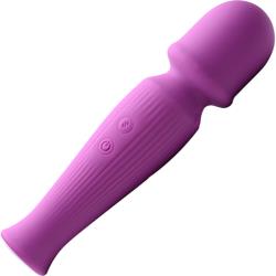 Gossip 10X Silicone Vibrating Wand, 6.6 Inch, Violet