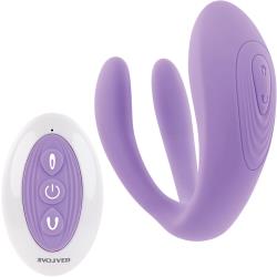 Evolved Petite Tickler Vibrator with Remote Control, 3.76 Inch, Purple