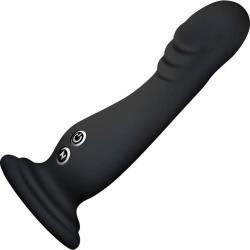 Impressions Amsterdam Vibrator with Suction Cup Base, 6.75 Inch, Black
