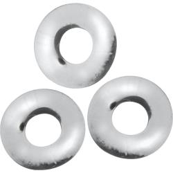 OxBalls Fat Willy 3-Pack Flextpr Jumbo Cockrings, 2 Inch, Clear
