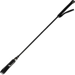 Rouge Long Riding Crop with Slim Tip, 24 Inch, Black