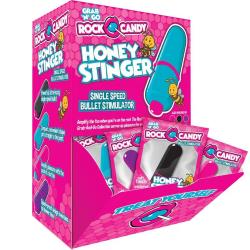 Rock Candy Honey Stinger Bullet Stimulator Vibes, Countertop Display of 24