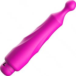 Luminous Dido 10 Speeds ABS Bullet with Silicone Sleeve, 5.08 Inch, Fuchsia