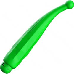 Luminous Lyra 10 Speeds ABS Bullet with Silicone Sleeve, 5.94 Inch, Green
