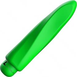 Luminous Myra 10 Speeds ABS Bullet with Silicone Sleeve, 4.41 Inch, Green