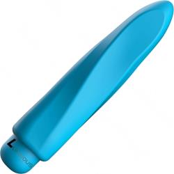 Luminous Myra 10 Speeds ABS Bullet with Silicone Sleeve, 4.41 Inch, Turquoise