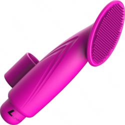 Luminous Thea 10 Speeds ABS Bullet with Silicone Sleeve, 4.53 Inch, Fuchsia