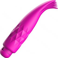 Luminous Zoe 10 Speeds ABS Bullet with Silicone Sleeve, 4.65 Inch, Fuchsia