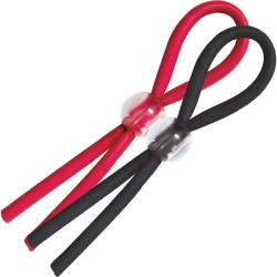 Nasstoys Enhancer Silicone Cockties, Red/Black