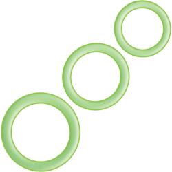 Nasstoys Enhancer Rings Set of 3, Green Glow