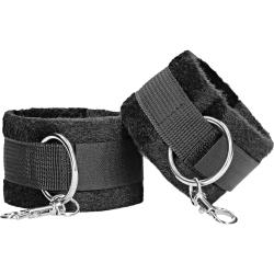 Ouch! Velcro Hand or Ankle Cuffs with Adjustable Straps, Black