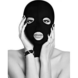 Ouch! Black & White Subversion Mask with Open Mouth and Eye, Black