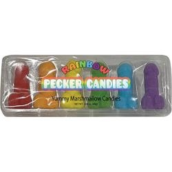 Rainbow Pecker Marshmallow Candies