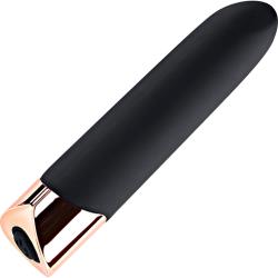 Gender X The Gold Standard Silicone Bullet Vibrator, 3.93 Inch, Black/Gold