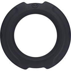 OptiMALE FlexiSteel Silicone Metal Core C-Ring, 1.69 Inch (43 mm), Black