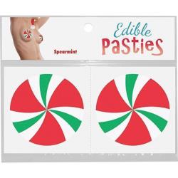 Edible Holiday Pasties, One Size, Spearmint Candy Swirls