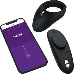 We-Vibe Tease Us Wearable Ring and Clitoral Vibrator Set (Bond and Moxie), Black