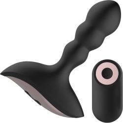 Gender Fluid Shake Prostate Vibe with Remote, 5 Inch, Black