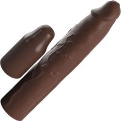 Fantasy X-tensions Elite 3 Inch Extra Length Silicone Penis Extension, 9 Inch, Mocha