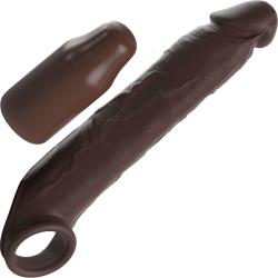 Fantasy X-tensions Elite 3 Inch Extra Length Penis Extension with Strap, 9.5 Inch, Mocha