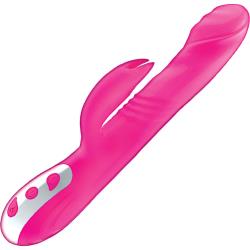 Passion Tickler Heat Up Dual Stimulation Vibrator, 8.5 Inch, Pink