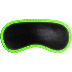 Ouch! Glow in the Dark Eye Mask, Black/Neon Green