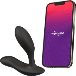 We-Vibe Vector Plus Smartphone App Controlled Prostate Massager, 4.17 Inch, Charcoal Black