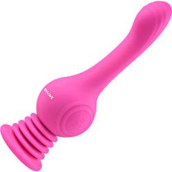 Evolved Gyro Vibe Gyrating Vibrator with Suction Cup Base, 9.75 Inch, Pink