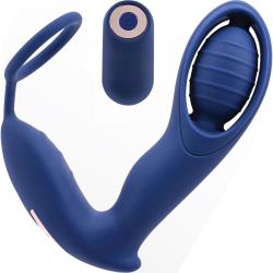 Zero Tolerance Extra Mile Remote-Controlled Prostate Vibrator, 5.71 Inch, Blue