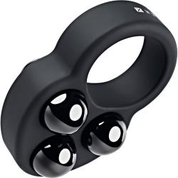 Gender X Workout Ring Weighted Silicone Training Cockring, 3 Inch, Black
