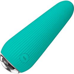 Gender X O-Cone Silicone Vibrating Bullet, 4.25 Inch, Teal