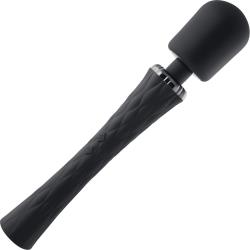 Playboy Royal Rechargeable Wand Vibrator, 11.5 Inch, Black