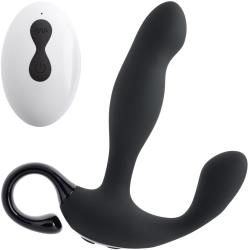 Playboy Come Hither Remote Controlled Prostate Massager, 5.25 Inch, Black
