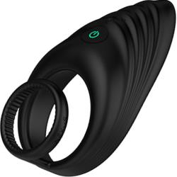 Nexus Enhance Vibrating Cock and Ball Ring, Black