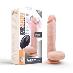 Dr. Skin Silicone Dr. Ethan Remote-Controlled Gyrating Dildo, 8.5 Inch, Vanilla