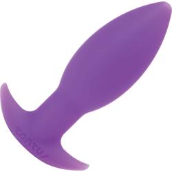 Tantus Neo Smooth Silicone Anal Plug, 4.5 Inch, Purple Bulk