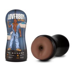 Loverboy The Mechanic Self-Lubricating Anal Stroker, Chocolate