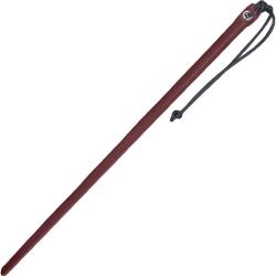 Spartacus Leather Wrapped Cane, 24 Inch, Burgundy