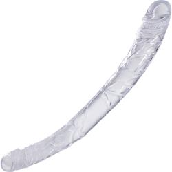 Doc Johnson Double Dong In A Bag Dual Ended Dildo, 13 Inch, Clear