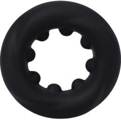 Rock Solid The Twist Silicone C-Ring, 2 Inch, Black